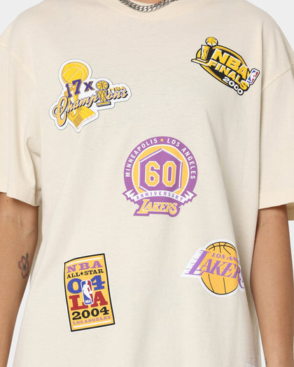 Mitchell & Ness Los Angeles Lakers Flight T-Shirt Faded Khaki