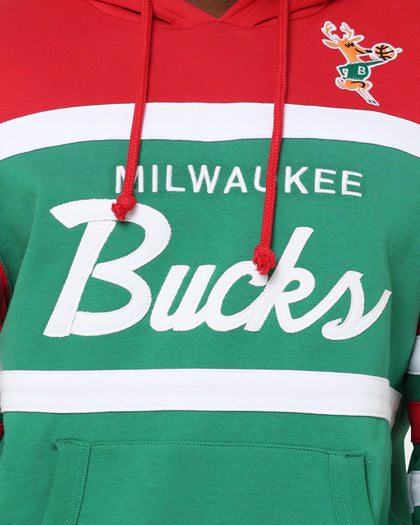 Mitchell & Ness Milwaukee Bucks Head Coach Hoodie Green