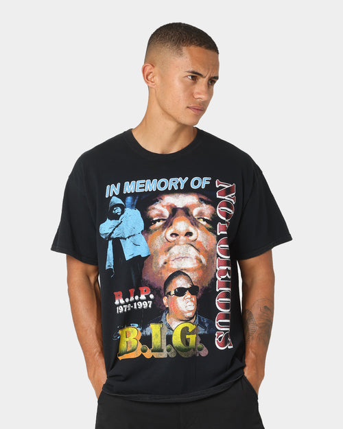 Notorious B.I.G In Memory Big Vintage T-Shirt Black Wash