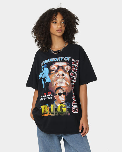 Notorious B.I.G In Memory Big Vintage T-Shirt Black Wash