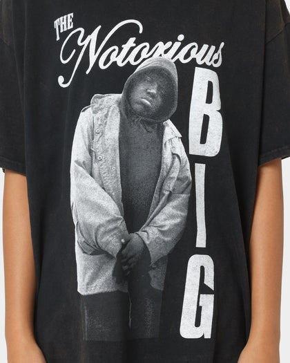 Notorious B.I.G Notorious Stance Vintage T-Shirt Black Wash