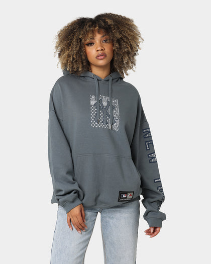 Majestic Athletic New York Yankees Bandana Paisley Wordmark Hoodie True Navy