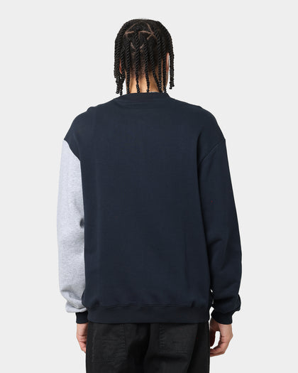 Majestic Athletic New York Yankees Panel Block Crewneck True Navy