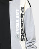 Majestic Athletic Las Vegas Raiders Panel Block Crewneck Black