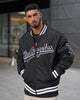 Majestic Athletic Los Angeles Dodgers Tonals Quilt Varsity Jacket Black