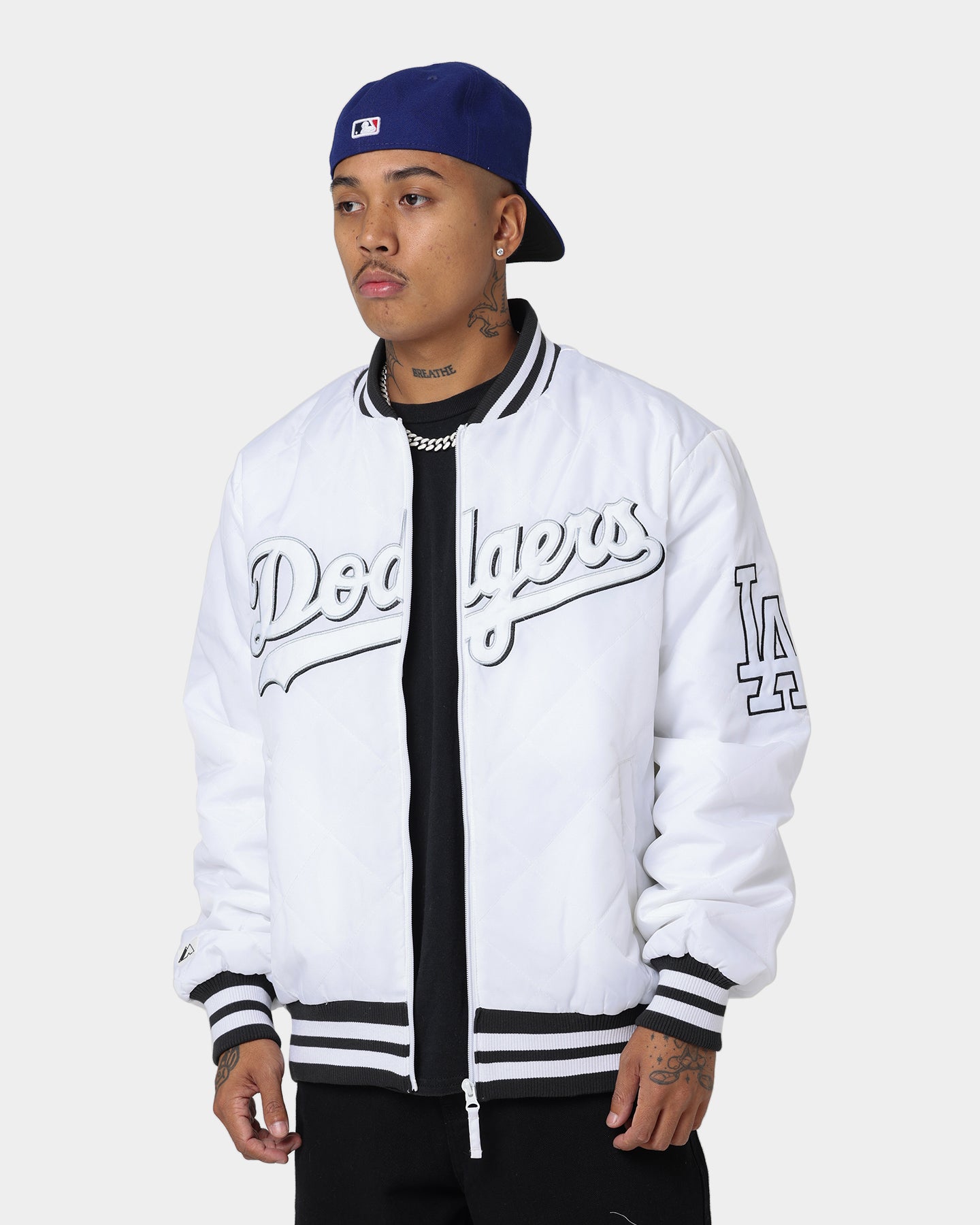 Majestic Athletic Los Angeles Dodgers Tonals Quilt Varsity Jacket