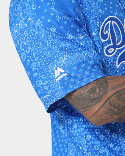 Majestic Athletic Los Angeles Dodgers Wordmark Replica Jersey Royal Blue