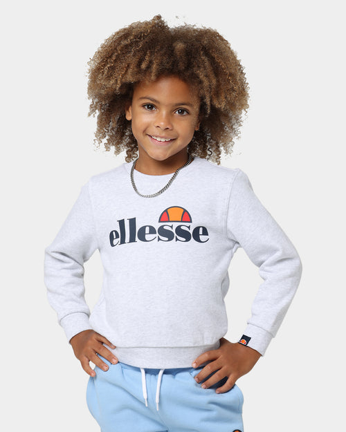 Ellesse Kids' Suprios Sweatshirt White Marle