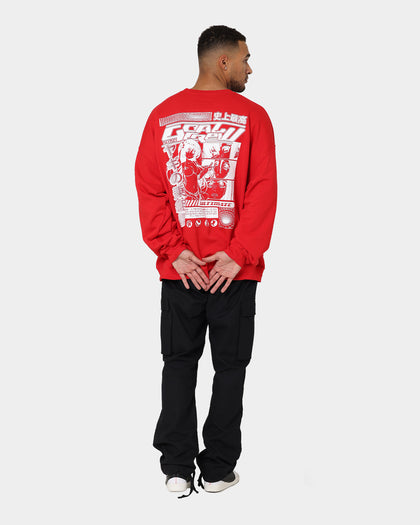 Goat Crew Anime Crewneck Red