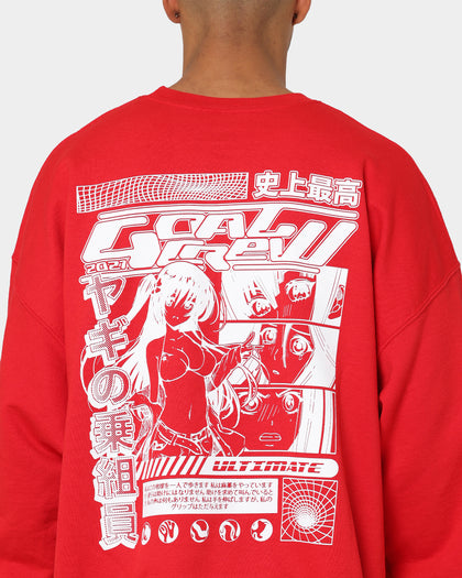 Goat Crew Anime Crewneck Red