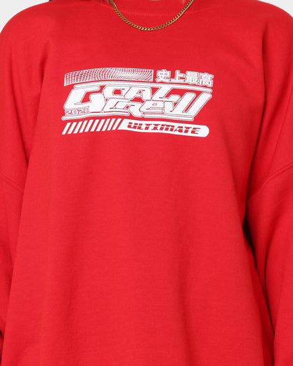 Goat Crew Anime Crewneck Red