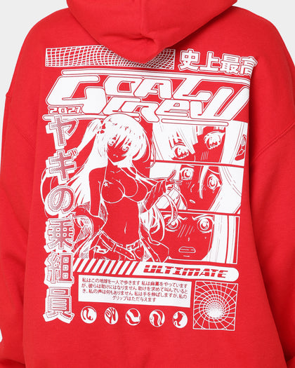 Goat Crew Anime Hoodie Red