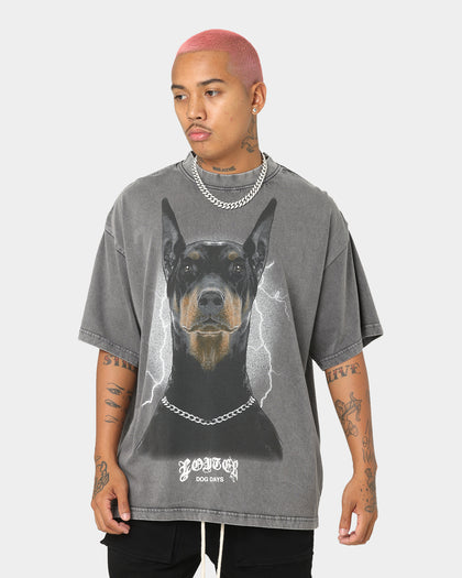 Loiter Dog Days T-Shirt Charcoal