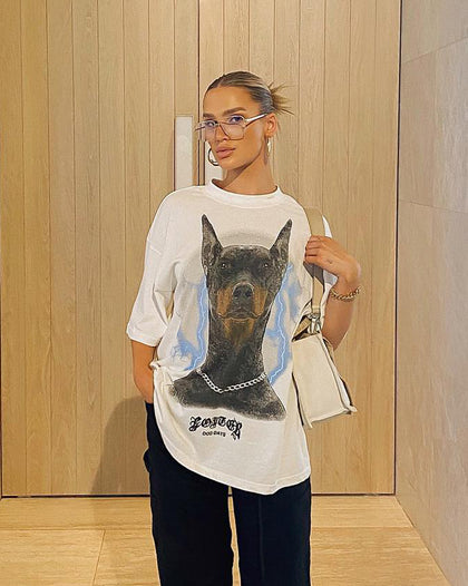 Loiter Dog Days T-Shirt Off White