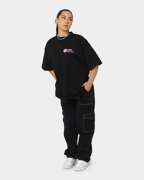 Loiter Global Records T-Shirt Off Black