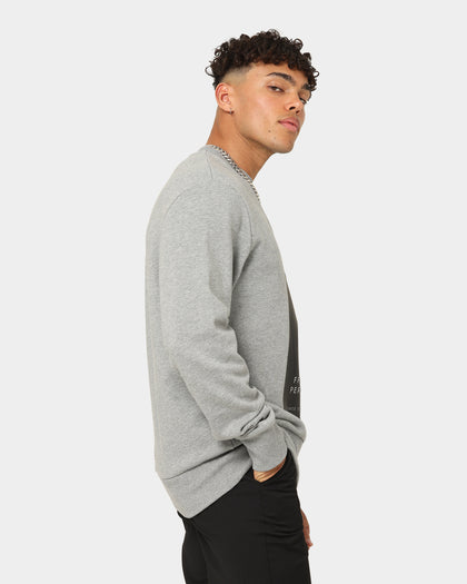 Fred Perry Block Print Crewneck Steel Marle