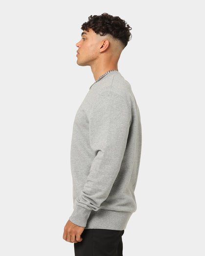 Fred Perry Block Print Crewneck Steel Marle