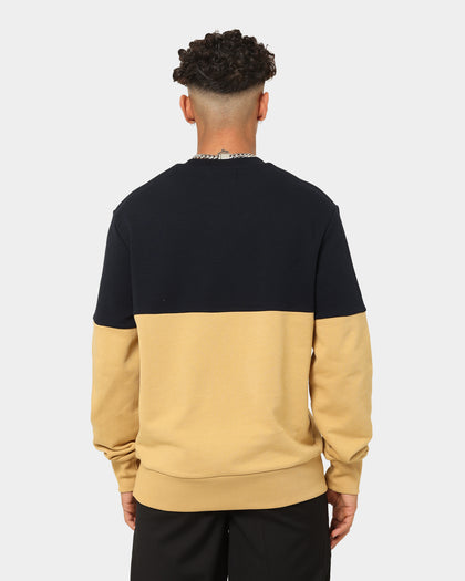 Fred Perry Colour Block Crewneck Desert