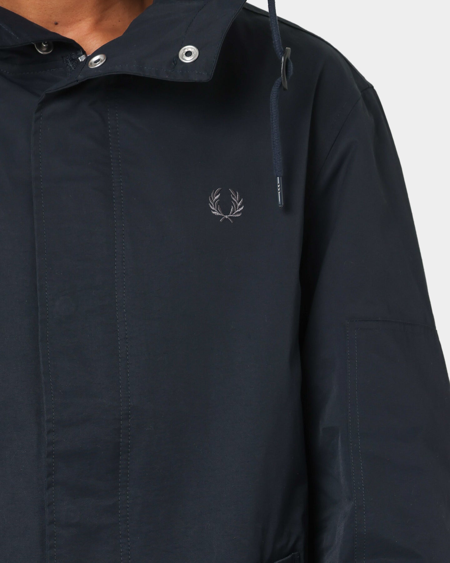 Fred Perry Shell Parka Jacket Navy | Culture Kings US