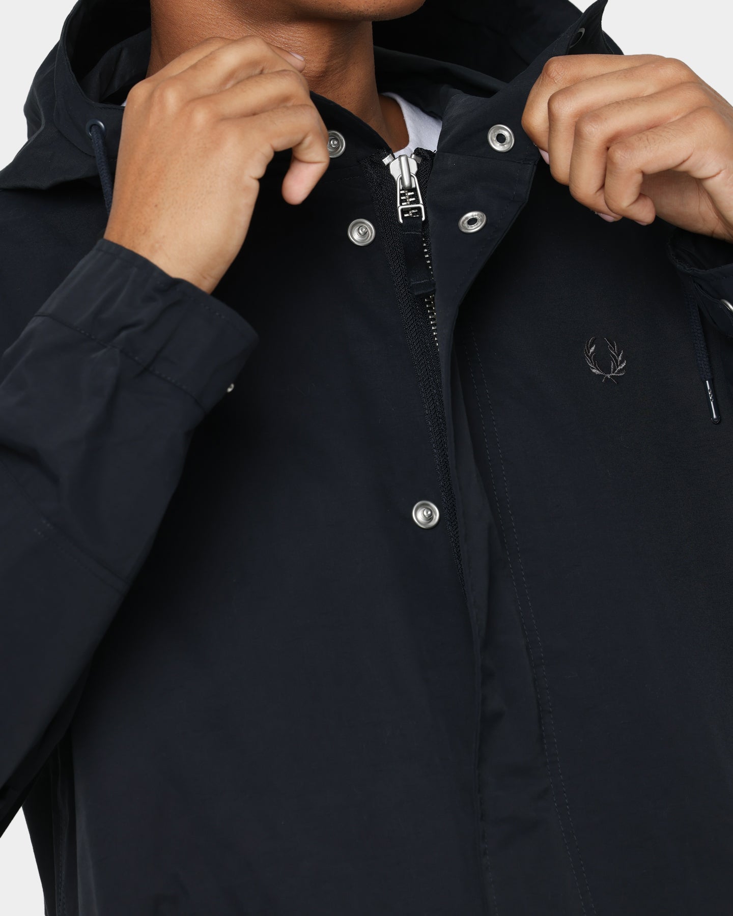 Fred Perry Shell Parka Jacket Navy | Culture Kings US