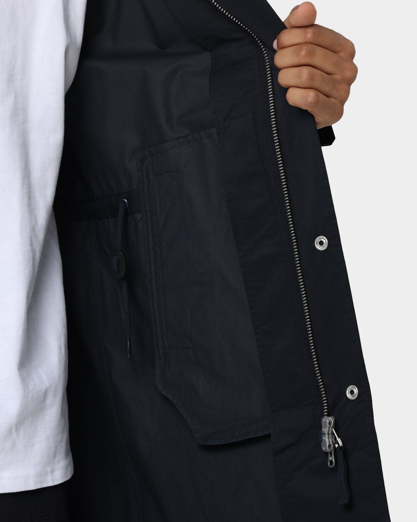 Fred Perry Shell Parka Jacket Navy | Culture Kings US