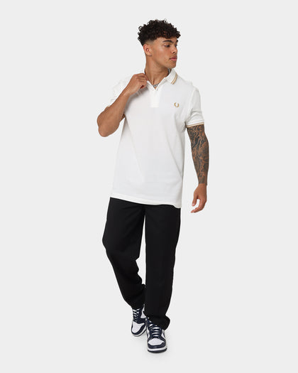 Fred Perry Twin Tipped Fred Perry Polo Shirt Snowwhite/Desert/Desert