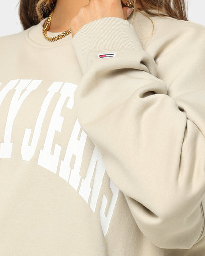 Tommy Jeans College 1 Crewneck Savannah Sand