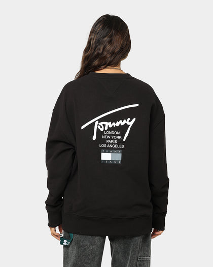 Tommy Jeans Modern Essential Signature Crewneck Black