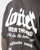 Loiter Void Multi Logo Vintage T-Shirt Charcoal