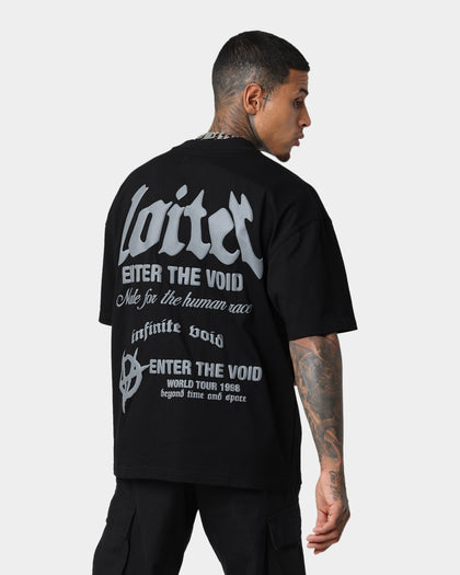 Loiter Void Multi Logo Vintage T-Shirt Vintage Black