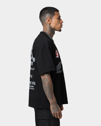 Loiter Void Multi Logo Vintage T-Shirt Vintage Black