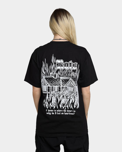 Rats Get Fat Rats Heartless T-Shirt Black