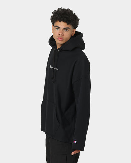 Champion Reverse Weave Relaxed Hem Hoodie Black