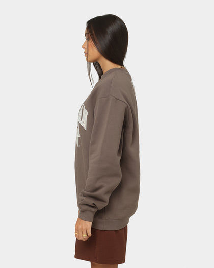 National Collegiate Athletic Association Women's Michigan State Lettermark Arch Crewneck Chocolate