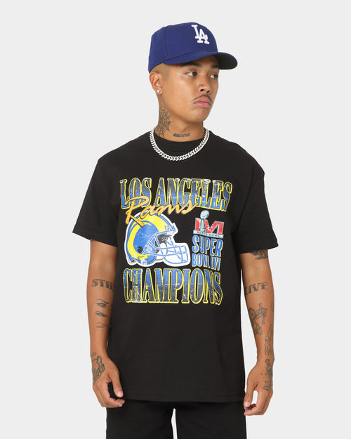 Majestic Athletic Los Angeles Rams Helmet Champion T-Shirt Black