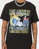 Majestic Athletic Los Angeles Rams Helmet Champion T-Shirt Black