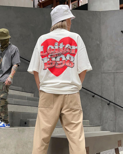Loiter Love Below T-Shirt Off White