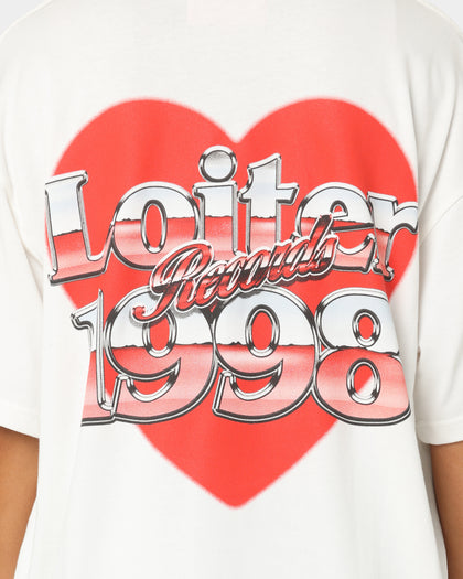 Loiter Love Below T-Shirt Off White