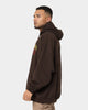 Goat Crew Fire Rose Hoodie Brown