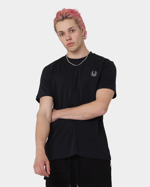 Fred Perry X Raf Simons Laurel Wreath Detail T-Shirt Black