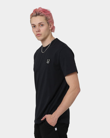 Fred Perry X Raf Simons Laurel Wreath Detail T-Shirt Black