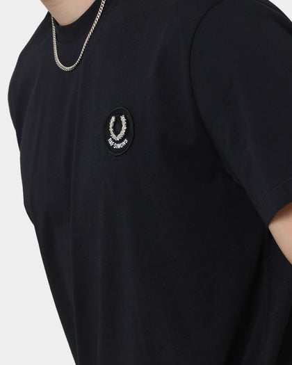 Fred Perry X Raf Simons Laurel Wreath Detail T-Shirt Black