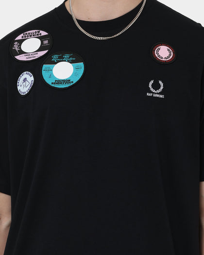 Fred Perry X Raf Simons Oversized Patched T-Shirt Black
