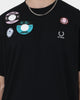 Fred Perry X Raf Simons Oversized Patched T-Shirt Black