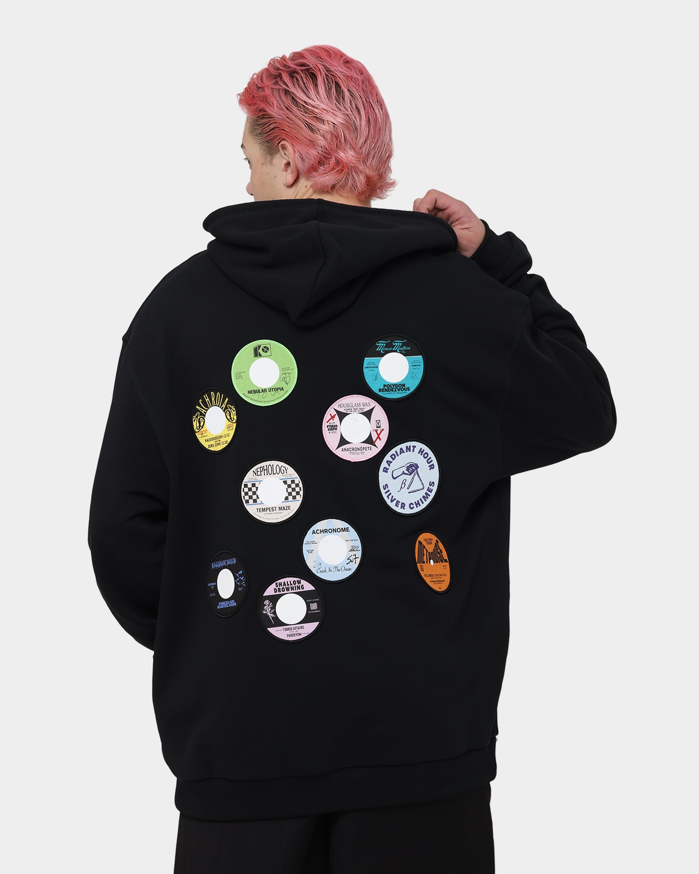 Fred Perry X Raf Simons Patched Overhead Hoodie Black | Culture