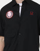 Fred Perry X Raf Simons Patched Shirt Black