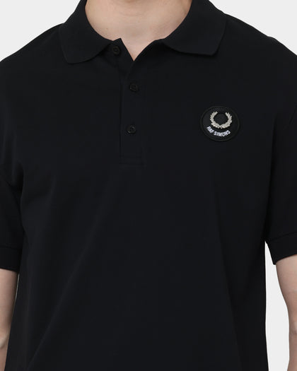 Fred Perry X Raf Simons Slim Fit Polo Shirt Black