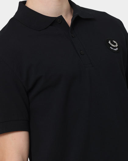 Fred Perry X Raf Simons Slim Fit Polo Shirt Black