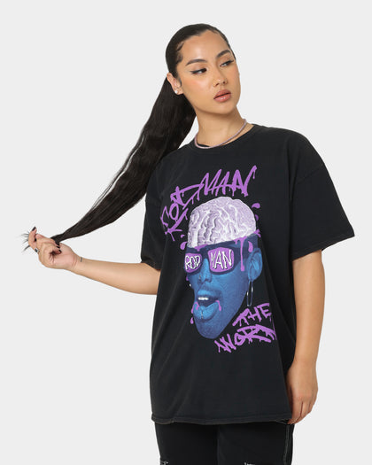 Rodman Brand The Worm Brain Vintage T-Shirt Black Wash