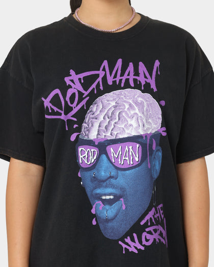 Rodman Brand The Worm Brain Vintage T-Shirt Black Wash